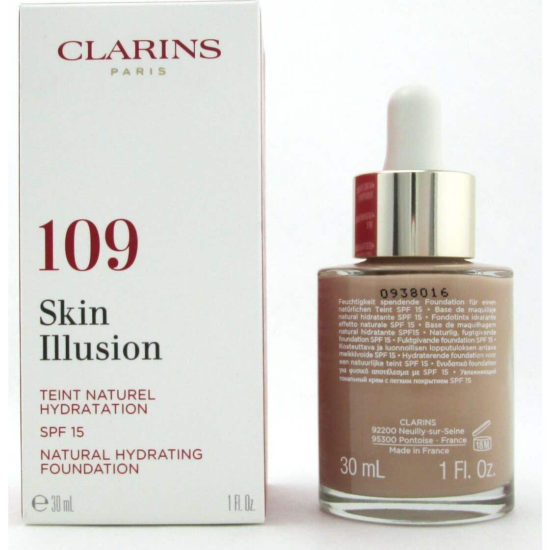 Clarins Skin Illusion Base Spf15 109 Wheat 30ml
