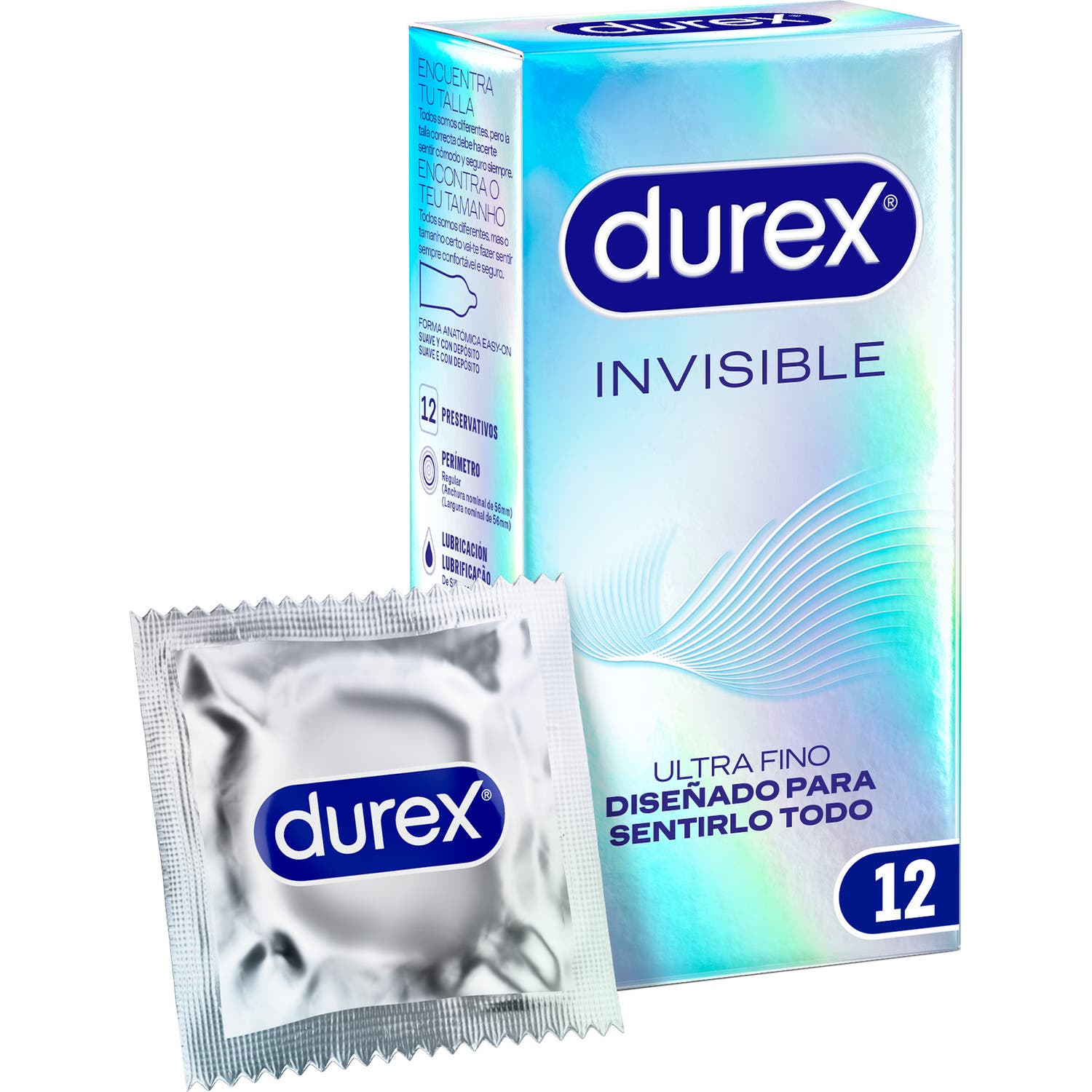 Durex Invisible Preservativos 12uds