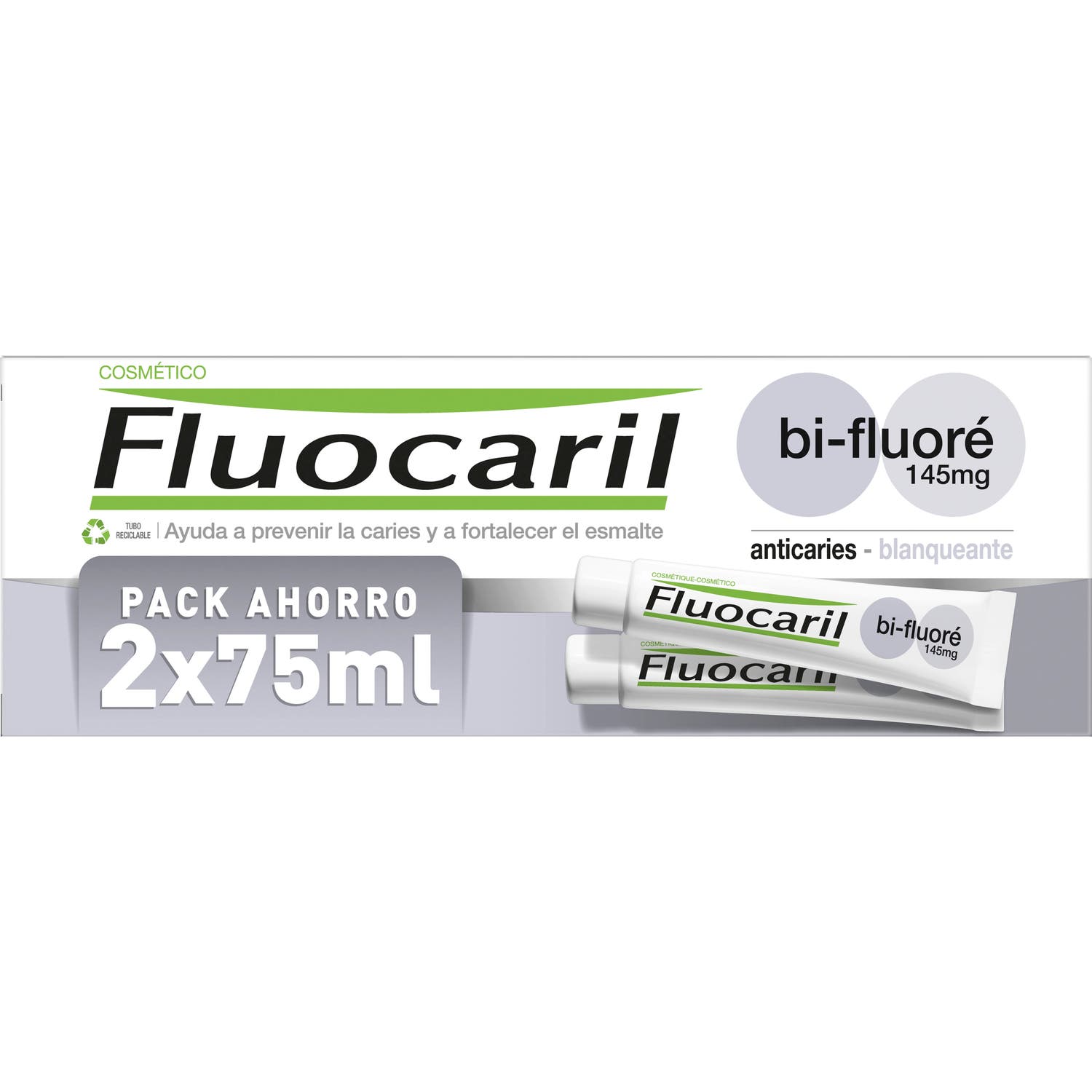 Fluocaril Bi-fluore Blanqueador 145g 2x75ml