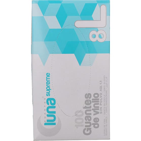 Omare Luna Guantes Vinilo sin Polvo Talla L 100 uds