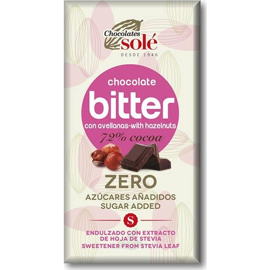 Chocolates Sole Chocolat Bitter 72% Cacao Aux Amandes 100 g