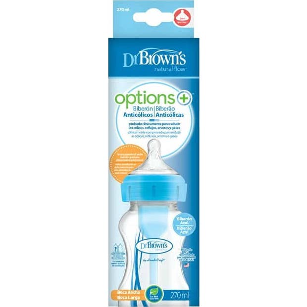 Drbrowns Azul Dr Brown's Biberon Silicona Natural Flow Bosque 270Ml 1Ud