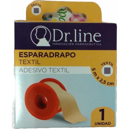 Esparadrapo Dr. Line Textil Piel 5M X 2,5Cm