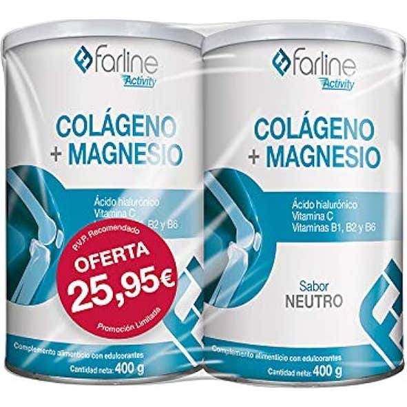Farline Pack Colágeno Magnesio Neutro 2x400g