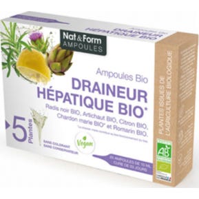 Nat&Form Ampollas Drain Hepat Bio10 Ml20