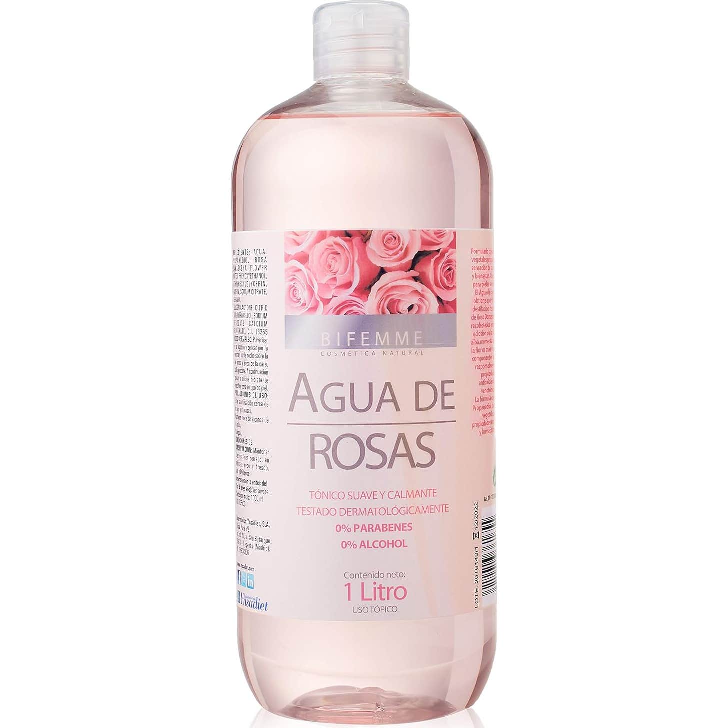 Bifemme Rosas Comprar Agua De 1 L Online - Imagen 4