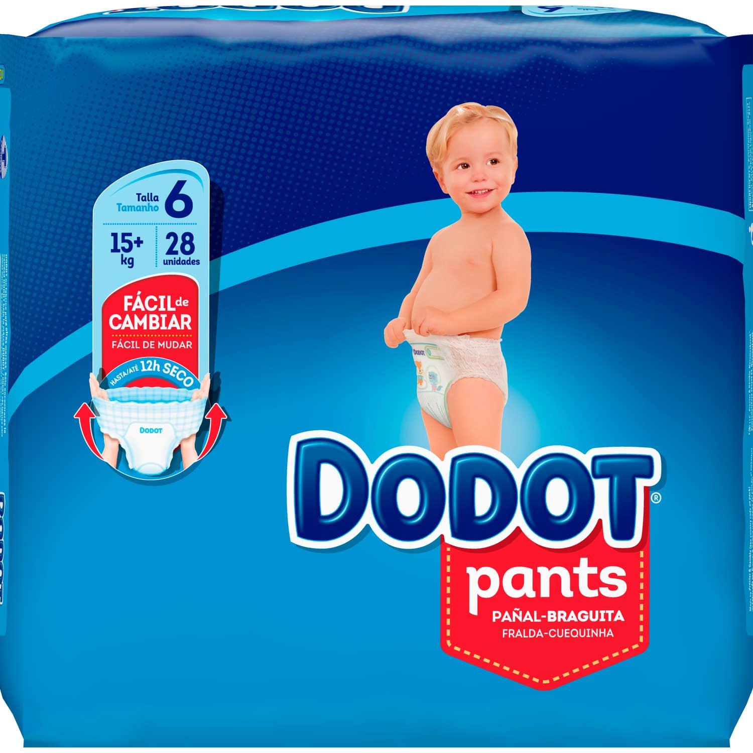 Pañal Infantil Dodot Pants T- 6 +15 Kg 28 U