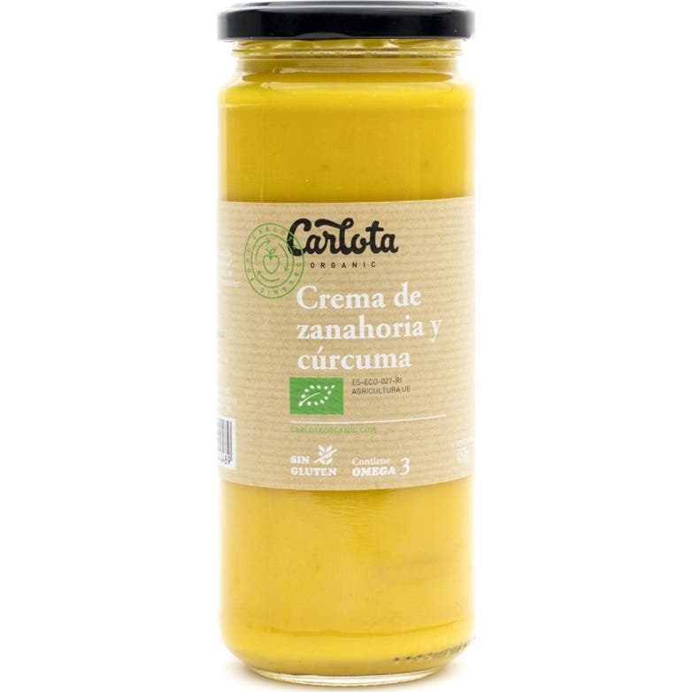 Carlota Organic Crema Zanahoria Cúrcuma Bio 450 g