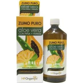 HFOrganics Zumo Puro Aloe Vera con Piña Papaya 1L