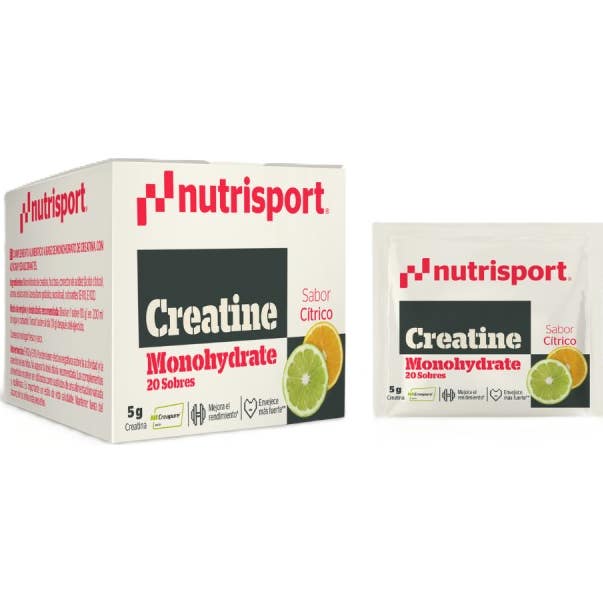 Nutrisport Creatina Monohidrato Creapure sabor Cítrico 20 sobres