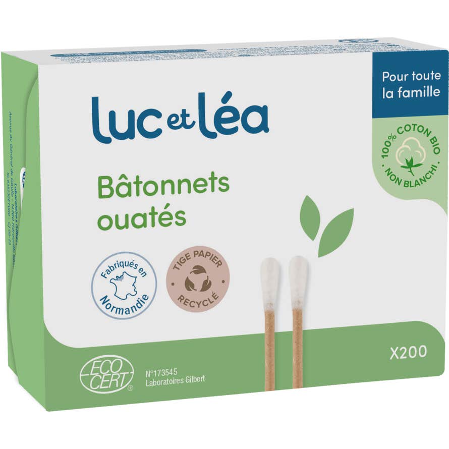 Luc Et Lea Bastoncillos de Algodón Varilla de Bambú 200uds