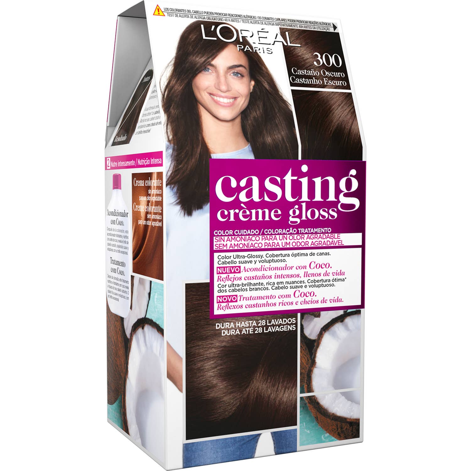 'L''Oreal Casting Creme Gloss 300-Dark Brown 1ud'