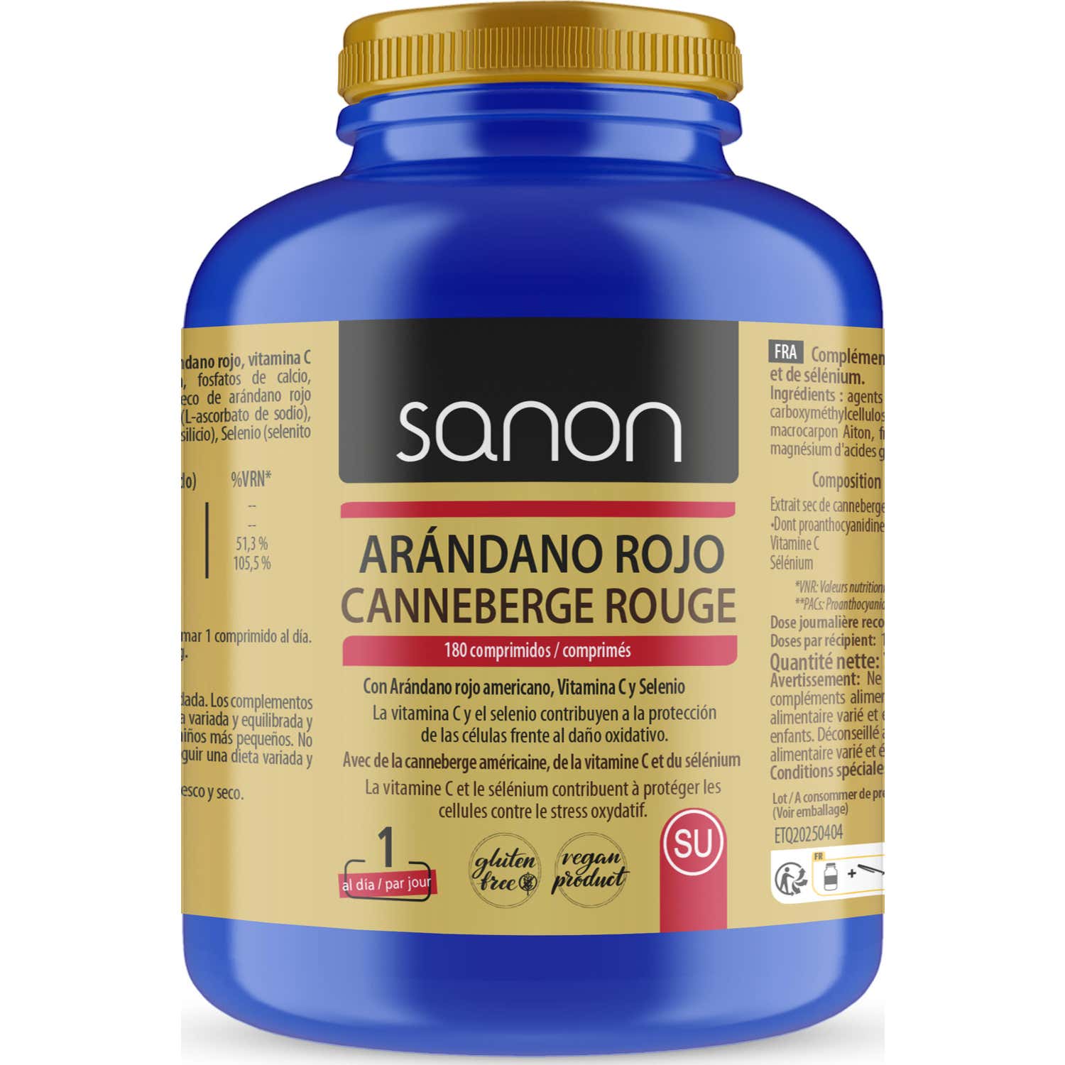 Sanon Arándano Rojo 180comp