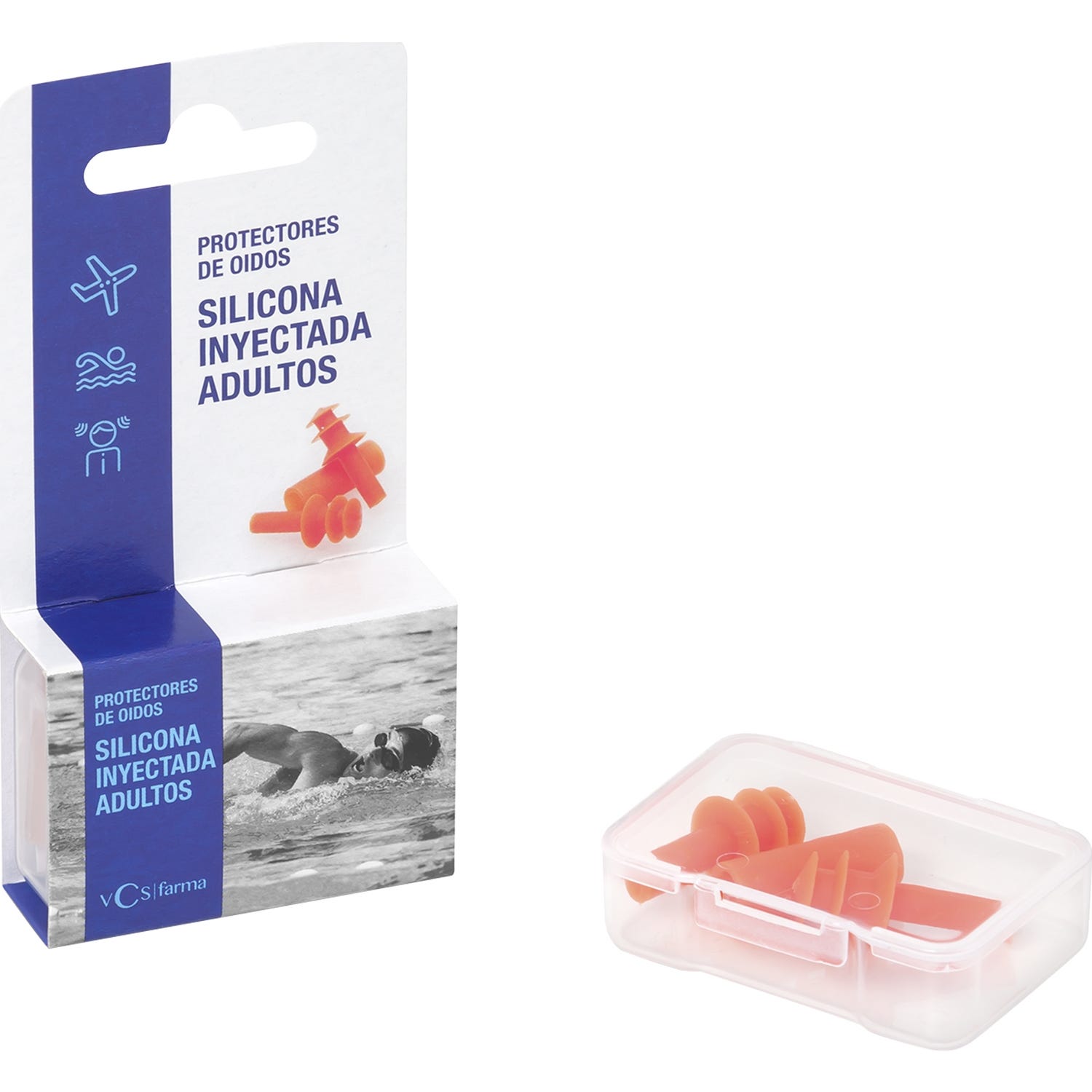 VCS Tapones Silicona Inyectada Adultos 2uds