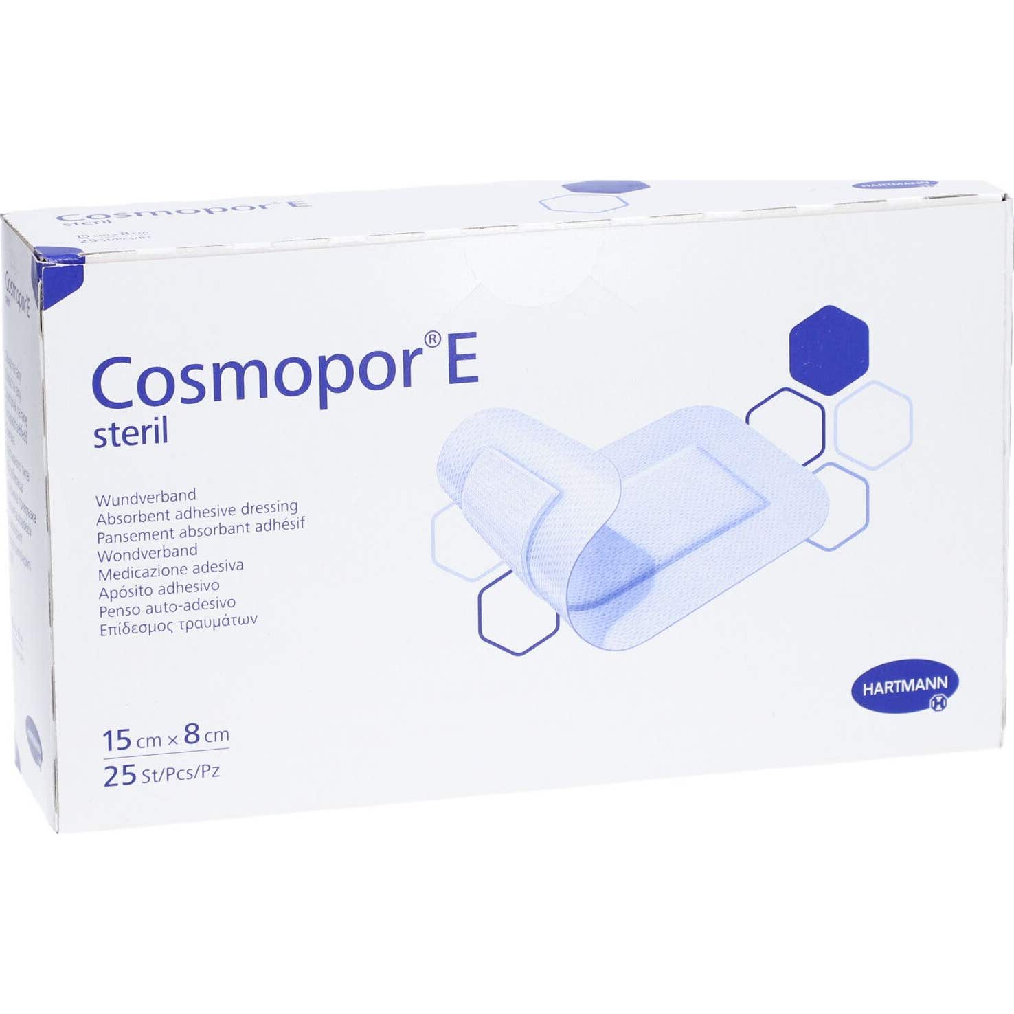 Cosmopore E Pans Adh 15X8Cm 25