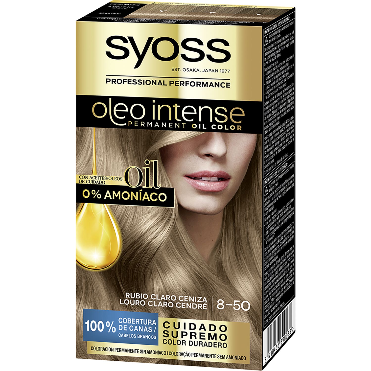 Syoss Oleo Intense N°8.50 Rubio Ceniza Pack 5uds