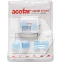 Acofar tapones oído silicona 6uds