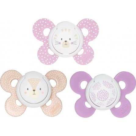 Chicco Chupete Silicona Physio Comfort Ni?A 6-16 M 2 U