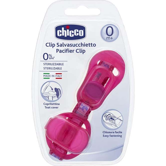 Chicco Portachupetes Rosa