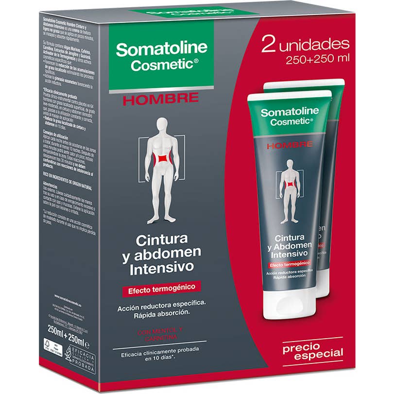 Somatoline Hombre Cintura y Abdomen Intensivo 2x250ml