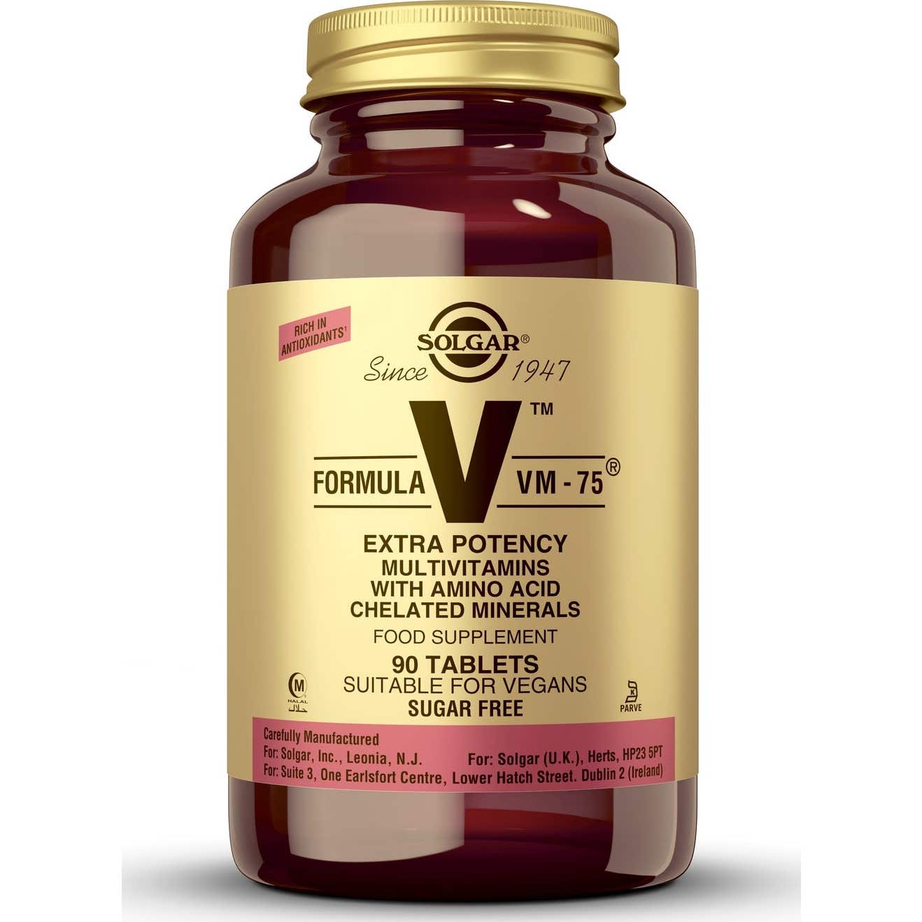 Solgar Mujer Rojas/Oscuro - Fórmula Vm-75 (90 Comprimidos) - Imagen 3