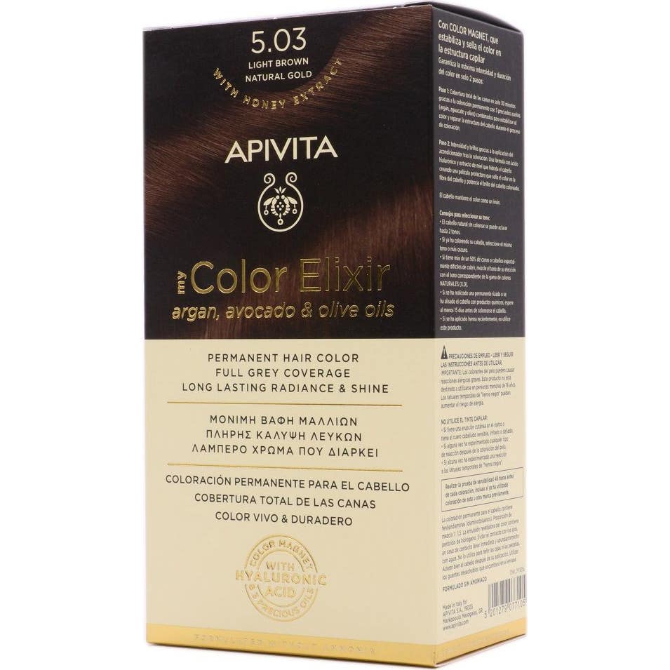 Apivita My Color Elixir Tinte Castaño Claro Natural Dorado No. 5,03