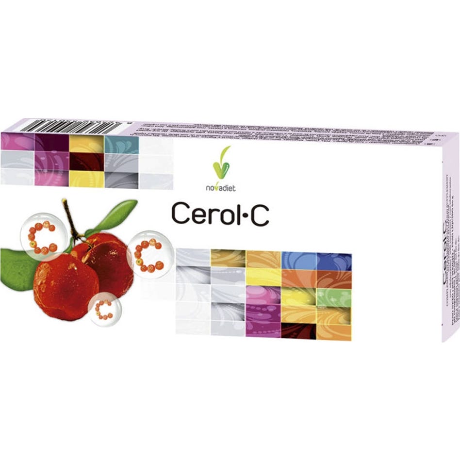 Novadiet Cerol-C (Vitamina-C) 30 comprimidos masticables.