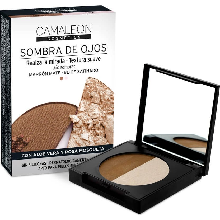 Camaleon Sombras de Ojos Marrón y Beige 2x2.3g