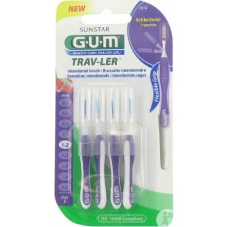 Pinceles para goma de mascar Trav-ler 1512 1,2mm 4uts