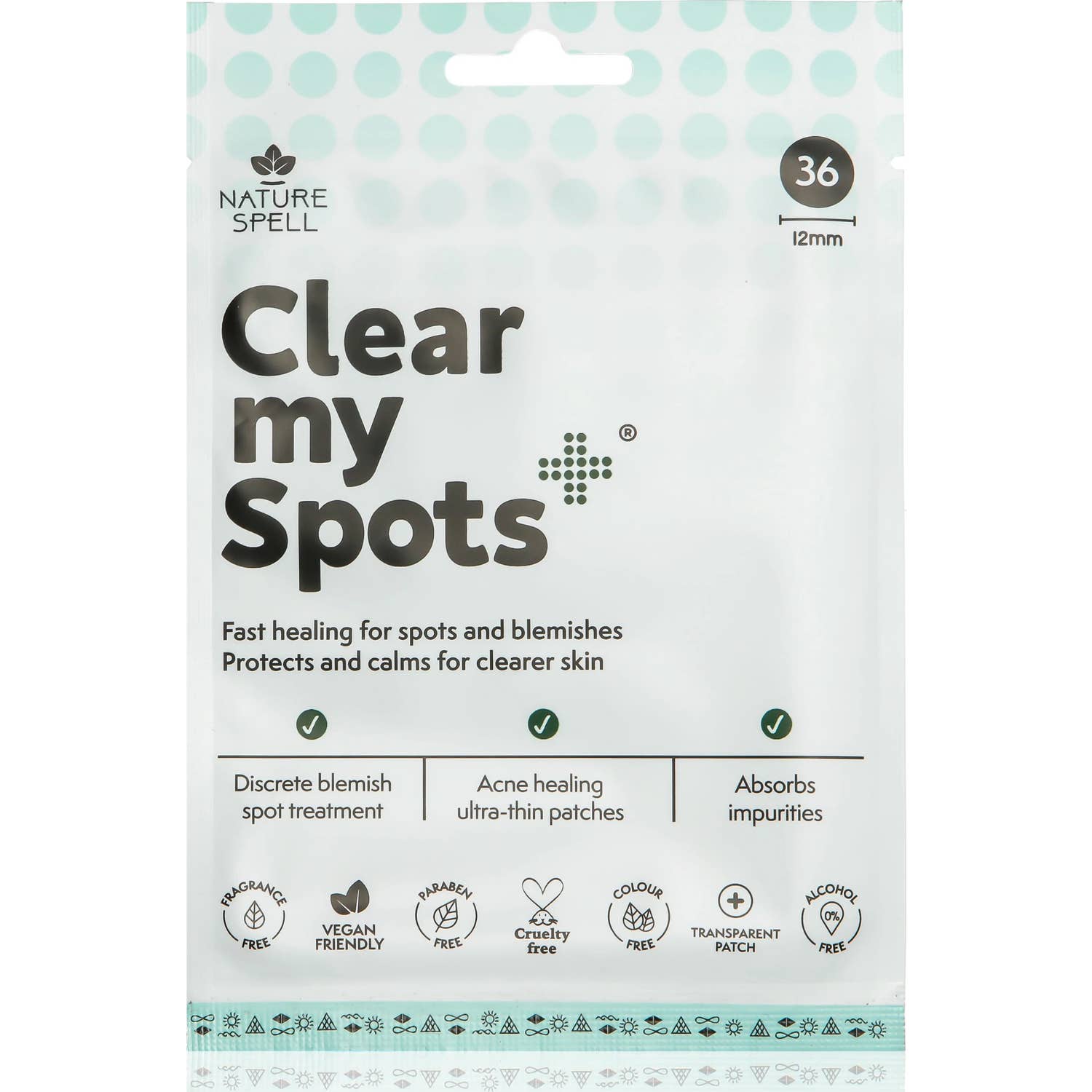Nature Spell Clear My Spots Parches Hidrocoloides para Espinillas 36uds