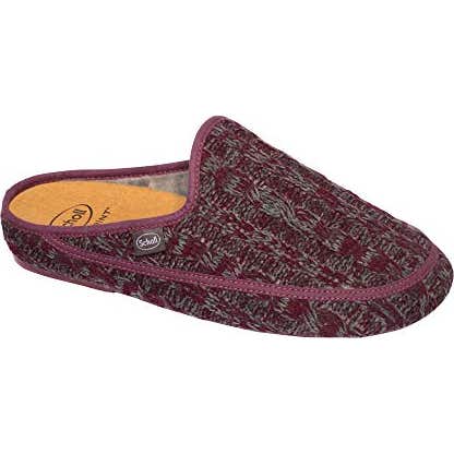 Scholl Zapatilla Maddy Lana Vino Gris Talla 39 1par