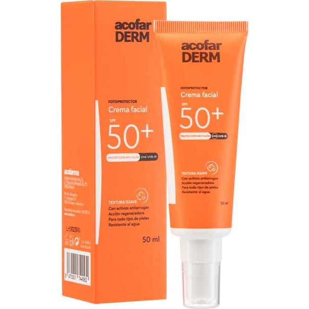 Acofarderm crema solar SPF50+ 50ml