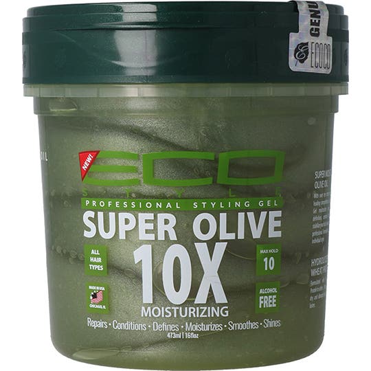 Eco Styler Super Olive 10 X gel Fijador Sin Alcohol Fuerte 473 ml
