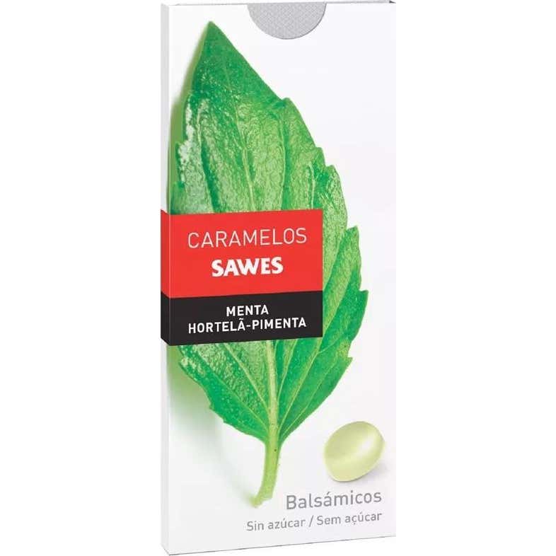 Sawes Caramelos Balsámicos Sin Azúcar Sabor Menta en blister 22 g