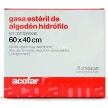 Acofar gasa Estéril Algodón Hidrófilo 60 X40 cm 6 uds
