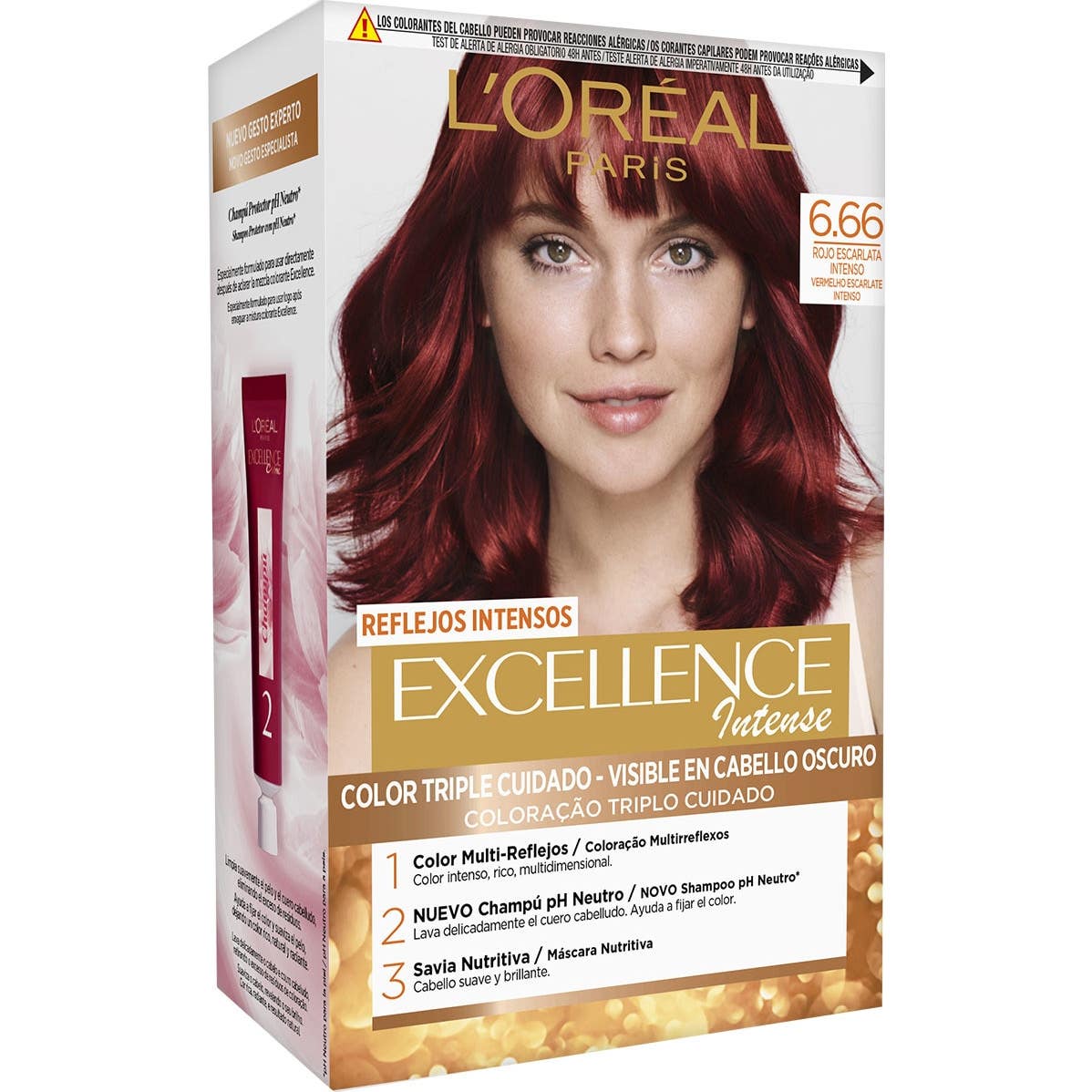 L'Oreal Set Excellence Intense Tint 666 Intense Scarlet Red