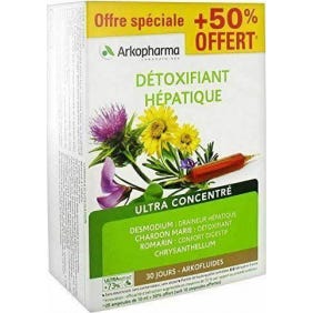 Arkopharma Arkof Detox Hepat Bio 20+10 ampollas