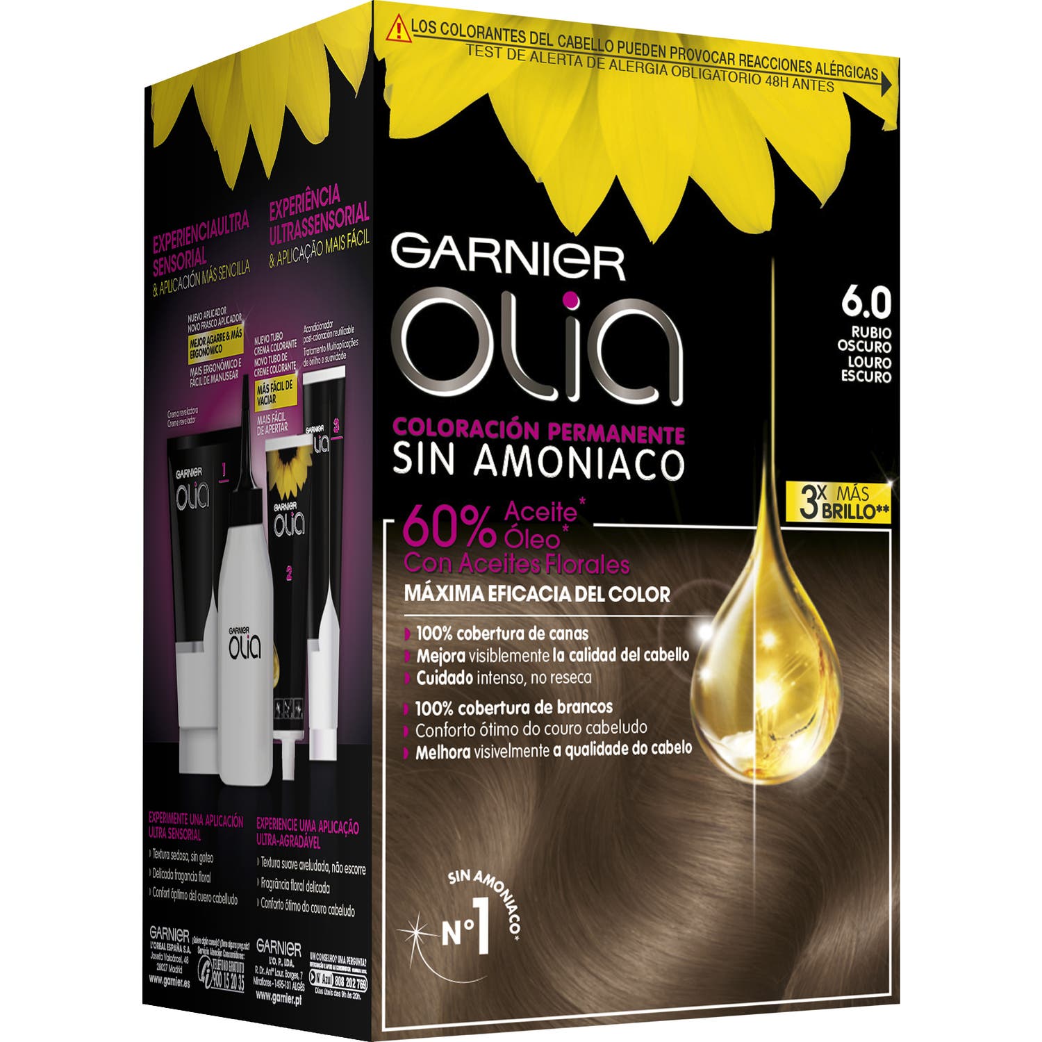 Garnier Olia Coloración Permanente N°6.0 Rubio Oscuro