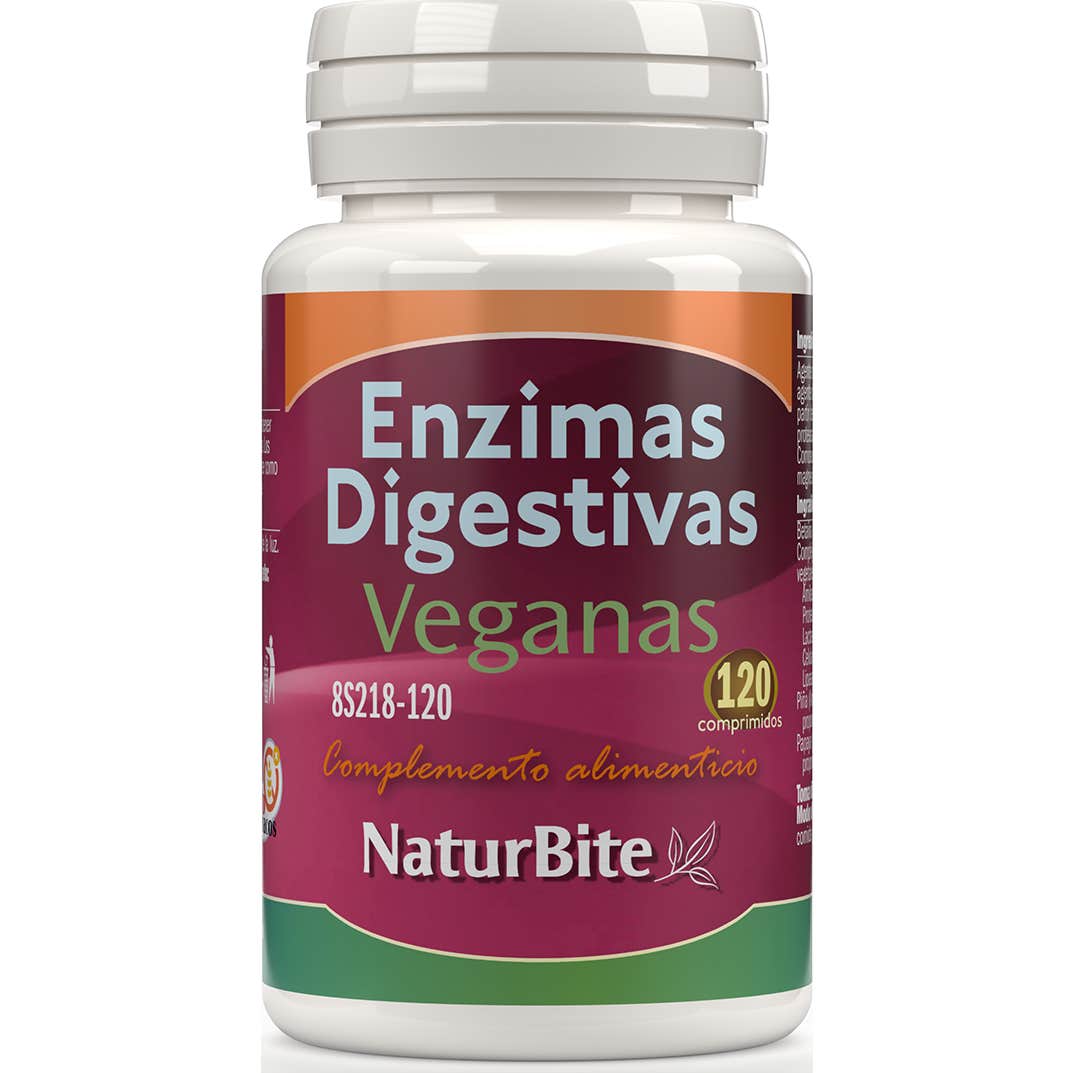 NaturBite Enzimas Digestivas Veganas 120comp