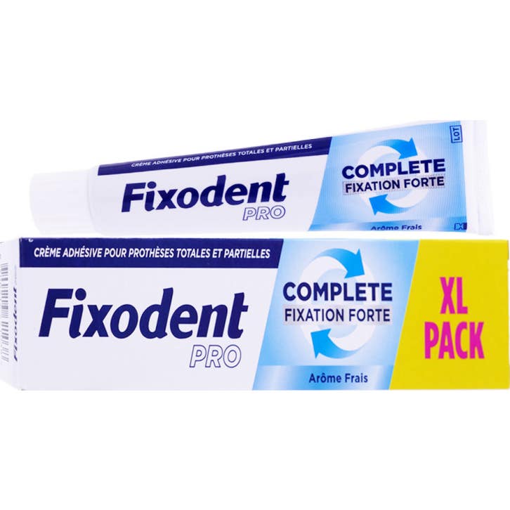Fixodent Pro Complete Fijación Fuerte Crema Adhesiva Fresca 70.5g