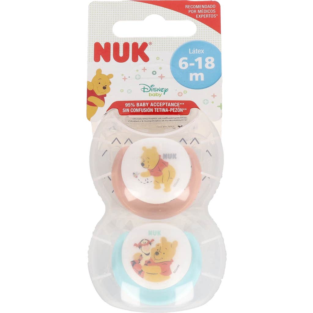 Nuk® chupete Disney anatómico tetina látex talla 2 2uds