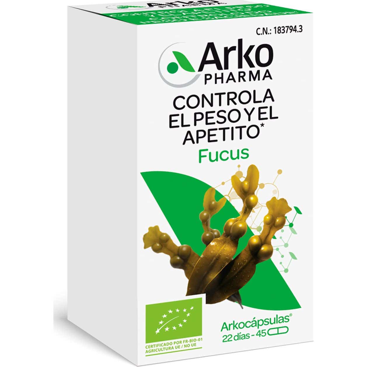 Arkopharma Arkocápsulas Fucus BIO 45caps