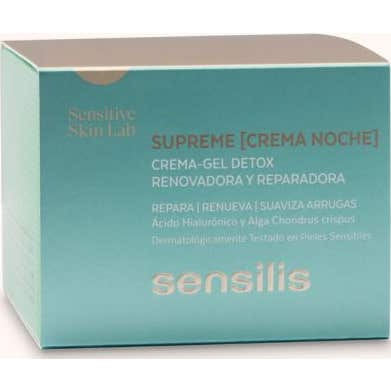 Sensilis Supreme [Night Cream] Crema-Gel Detox Renovadora y Reparadora 50 ml
