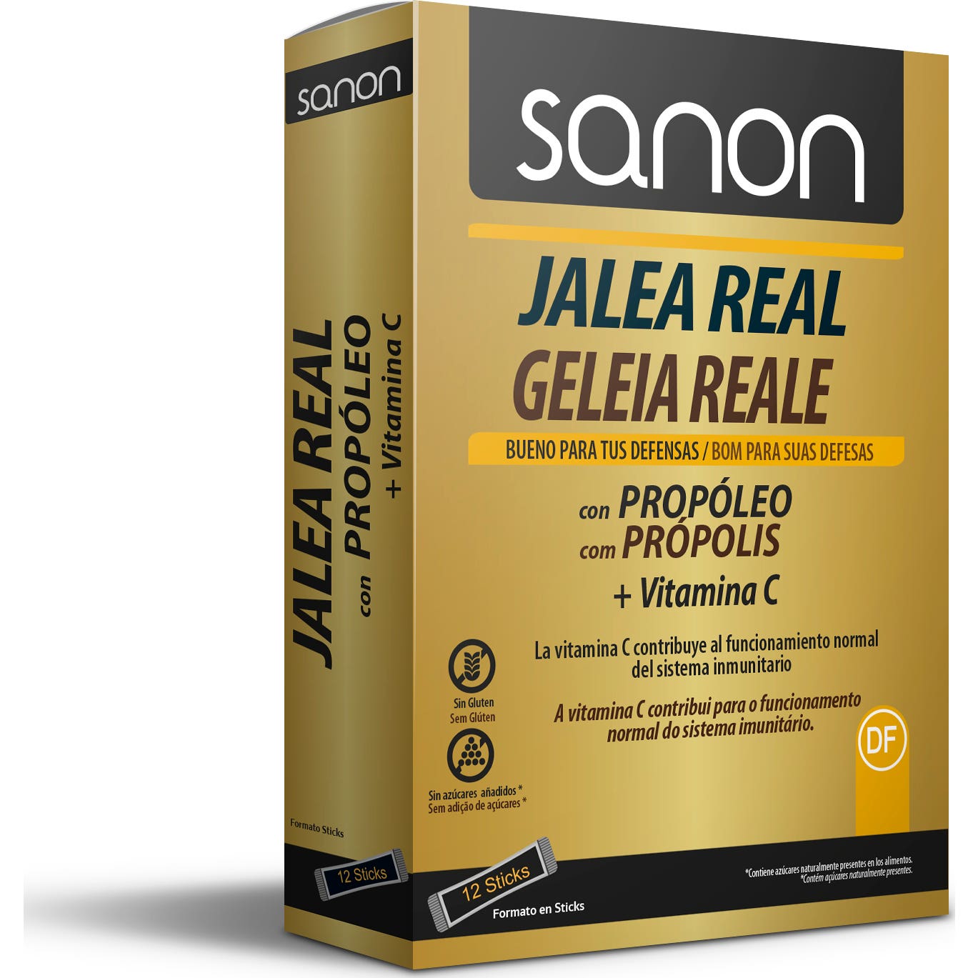 Sanon Jalea Real Propóleo y Vitamina C Zero 12 sticks