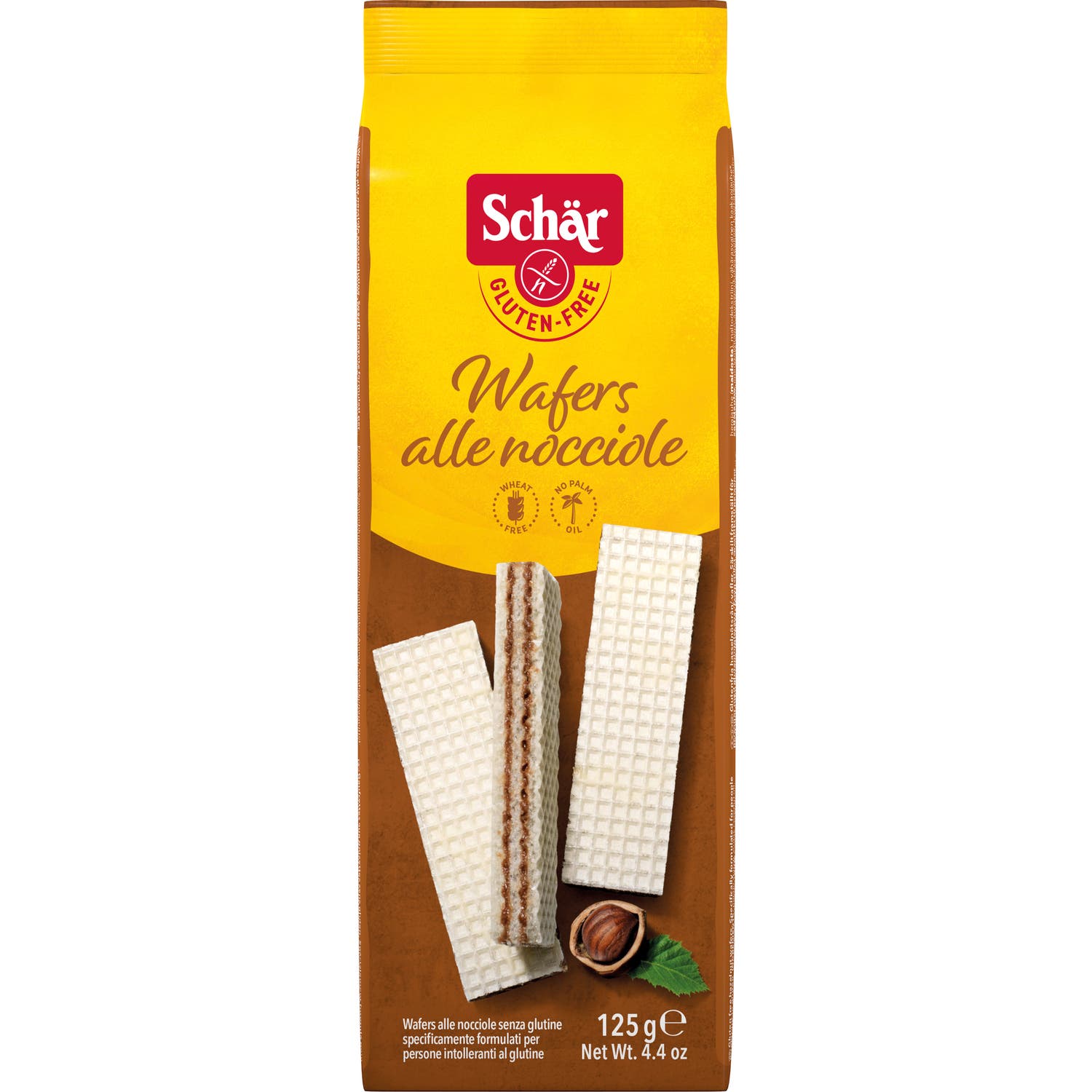 Schar Wafers Alle Nocciole 125g