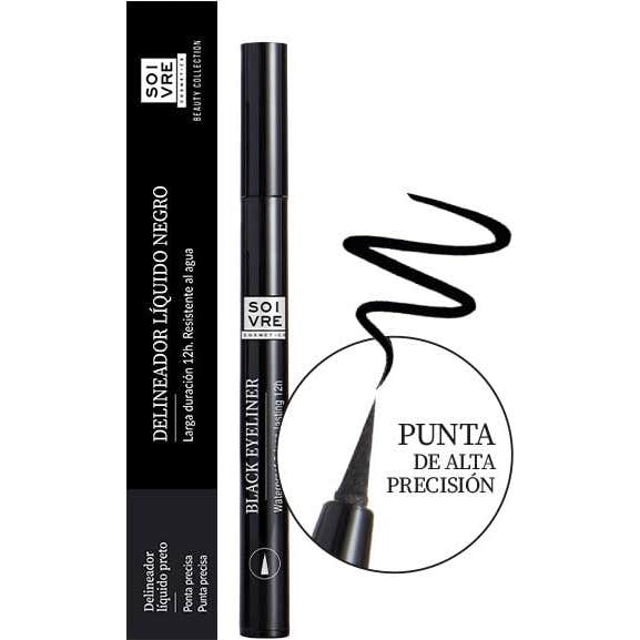 Soivre Cosmetics Delineador Liquido Negro 1.1 ml