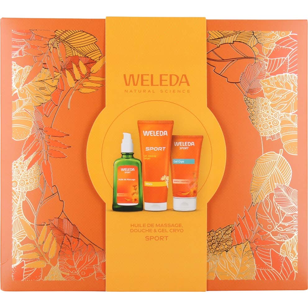 Weleda Cofre Sport Aceite de Masaje + Ducha + Gel Cryo