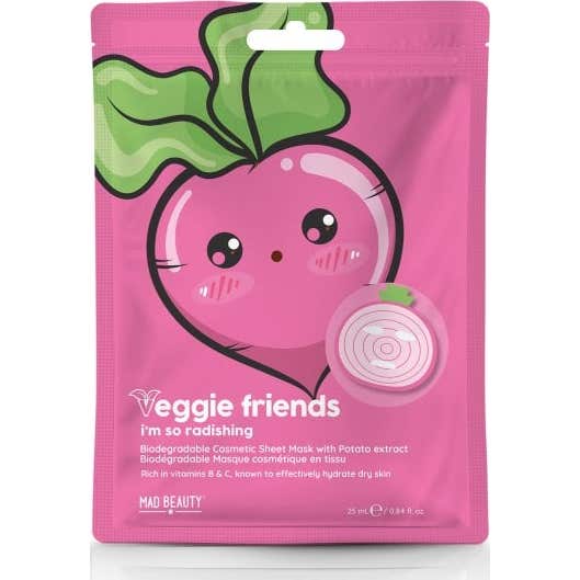 Mad Beauty Veggie Friends Radish Sheet Face Mask 25 ml