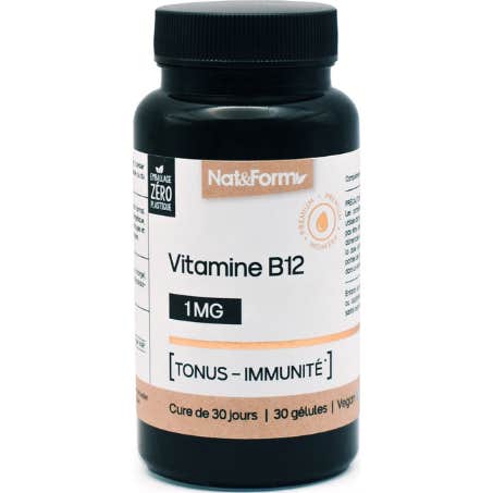 Nat & Form Vitamina B12 1 mg 30 Perlas