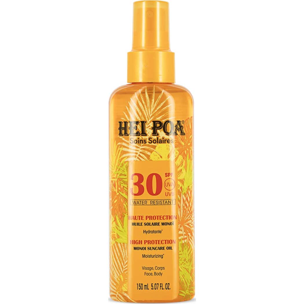 Hei Poa Huile Solaire Monoï Haute Protection Spf 30 150ml